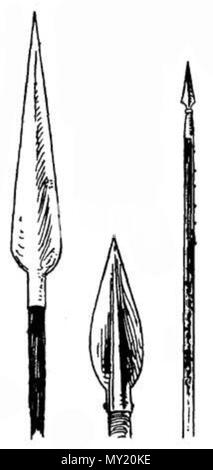 . Anglais : Type d'arme, pôle de l'illustration d'un livre 'Handbuch der Waffenkunde. Dans Waffenwesen Das senneur historischen Entwicklung vom Beginn des Mittelalters bis zum Ende des 18. Jahrhunderts' par Wendelin Boeheim, Leipzig, 1890 . 1890. Schefflineisen Boeheim inconnu 476 Fig 365367 Banque D'Images