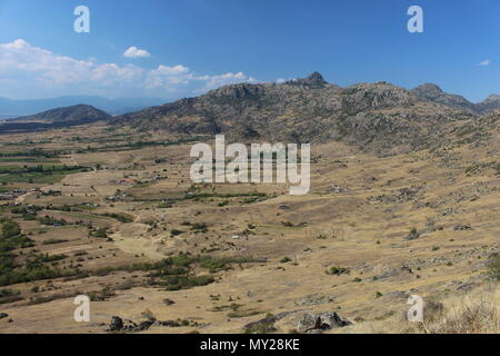 Vue depuis la tour de Marko près de la ville de Prilep Banque D'Images