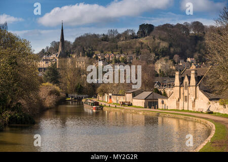 Kennet and Avon Canal, Bathwick, baignoire, Somerset, UK Banque D'Images