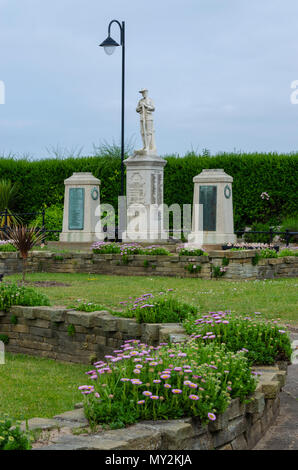 Muro, UK : 3 juin 2018 : Le Jardin du souvenir à Rhyl est dédié aux soldats de Rhyl qui ont sacrifié leur vie dans les deux guerres mondiales et l'ot Banque D'Images