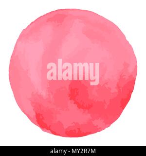 Tache d'aquarelle. Résumé fond aquarelle rose Illustration de Vecteur