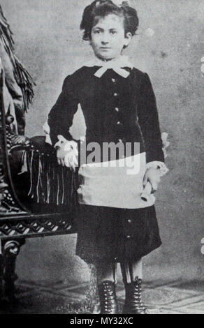 . Deutsch : Maria Montessori (um 1880) . vers 1880. 346 Inconnue Maria Montessori (um 1880) Banque D'Images