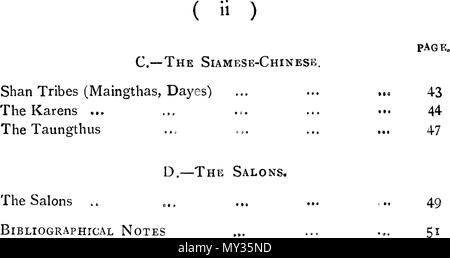 . Anglais : un texte anglais. 1910. C. C. LOWIS, I. C. S. 524 les tribus de Birmanie - ii Banque D'Images