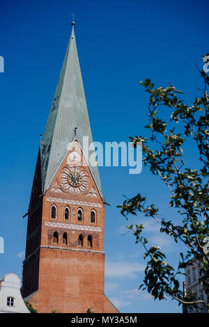 Tour de l'église Saint Johannis de Lunebourg, Allemagne Banque D'Images