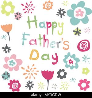 Heureux le jour de père Illustration de Vecteur