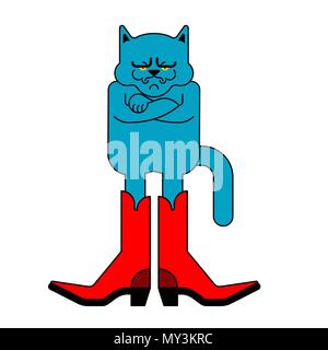 Cat in Boots. Animal de conte de fées. Vector illustration Illustration de Vecteur