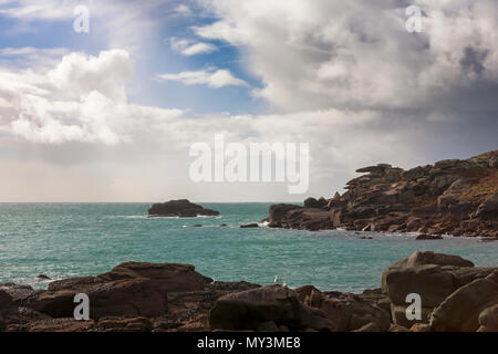 Pulpit Rock sur Peninnis Head, Saint Mary's, Îles Scilly, UK
