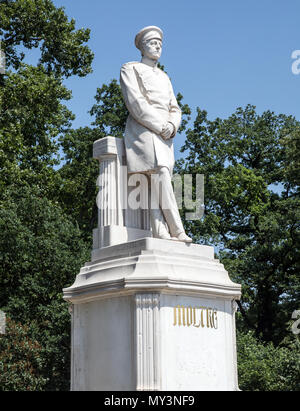 Statue en pierre de Helmuth von Moltke Au niveau jardin Berlin Allemagne Banque D'Images