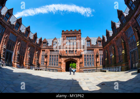 Courtyard at East Pyne Hall, Université de Princeton, New Jersey, USA Banque D'Images
