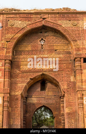 Complexe de Qutb Minar à Delhi Banque D'Images