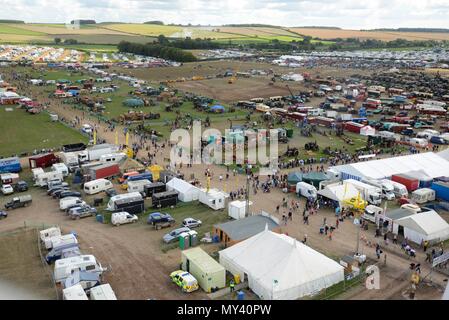 La grande Foire de vapeur Dorset Banque D'Images