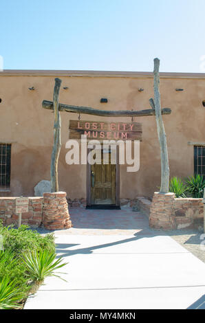 Musée de la ville perdue en vedette d'une fouille archéologique et de restauration d'une communauté indienne Anasazi Pueblo ou d'environ 1 000 ans. Banque D'Images