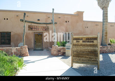 Musée de la ville perdue en vedette d'une fouille archéologique et de restauration d'une communauté indienne Anasazi Pueblo ou d'environ 1 000 ans. Banque D'Images