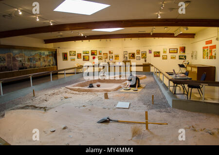 Musée de la ville perdue en vedette d'une fouille archéologique et de restauration d'une communauté indienne Anasazi Pueblo ou d'environ 1 000 ans. Banque D'Images