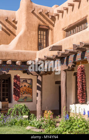 New Mexico Museum of Art à Santa Fe, Nouveau Mexique, USA. Banque D'Images