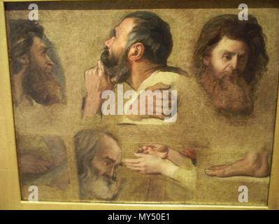 . Études pour Jésus parmi les médecins . Études pour Jésus parmi les Docteurs Artiste Ingres, Jean-Auguste-Dominique nationalité Français naissance-décès 1780-1867 Date de création de matériaux 1842 huile sur toile montée sur bois Dimensions 11 3/4 x 15 in. Location Norb & Ruth Schaefer, Sr. et Norb & Carolyn Schaefer Jr. Gallery credit line James E. Roberts Fund numéro d'http://www.imamuseum.org/explore/artwork/1352 54,56 bien qu'Ingres était un rebelle artistique dans sa jeunesse, il est devenu le principal représentant de la peinture française traditionnelle et les méthodes de l'mouvement néoclassique. Ingres pra Banque D'Images