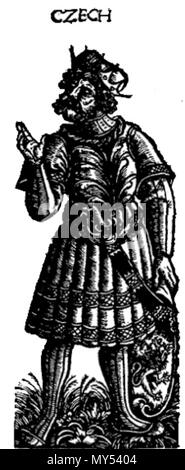 . Illustration de Chronica Polonorum . Maciej Miechowita 112 Chronica Polonorum République Tchèque Banque D'Images