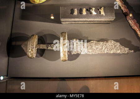 Le Musée de Melbourne, Melbourne, Victoria, Australie- 6 juin 2018- L'exposition Vikings.La plus grande collection d'artefacts vikings jamais affiché en Australie. Credit : brett keating/Alamy Live News Banque D'Images