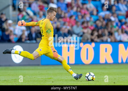 Ullevaal Stadion, Oslo, Norvège. 6 juin, 2018. Le football international friendly, Norvège, contre le Panama ; Orjan Nyland de Norvège en action : Action Crédit Plus Sport/Alamy Live News Banque D'Images