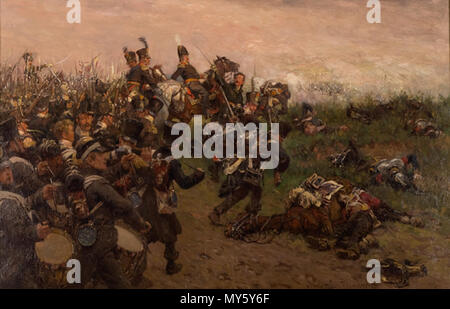 518 La Division Chassé à la bataille de Waterloo par Jan van Hoynck Papendrecht Rijksdienst voor het Cultureel Erfgoed B186 Banque D'Images