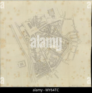 . Anglais : Plan du centre de Gand - Rue Charles Quint . 28 novembre 2011. Louis Minard (1801-1875) 425 Plan du centre de Gand - Rue Charles Quint Banque D'Images