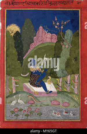 . Anglais : Asavari Ragini Bundi, Rajasthan 18e c. 18e siècle. rajastan 52 Asavari Ragini 2 Banque D'Images