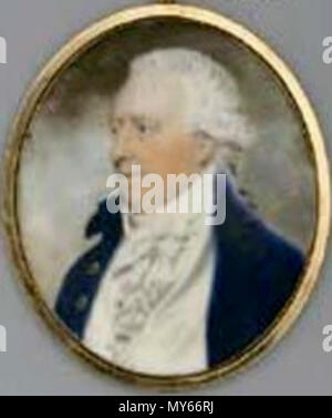 . Anglais : John Hussey, Baron de Seaton Delaval Delaval (1728-1808) . Date inconnue. John Downman (1750-1824) 279 John Hussey Delaval Banque D'Images