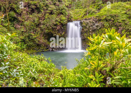 Puaa Kaa Falls à Maui, Hawaii Banque D'Images