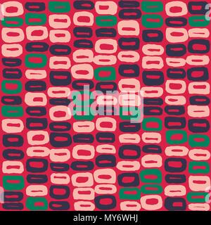 Modèle vectoriel continu de 60s bleu, vert et rose Illustration de Vecteur