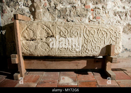 Iken Saxon Cross Banque D'Images