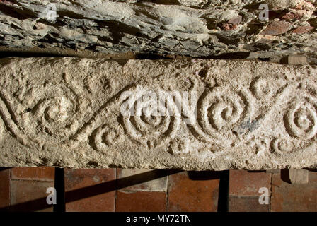 Iken Saxon Cross Banque D'Images