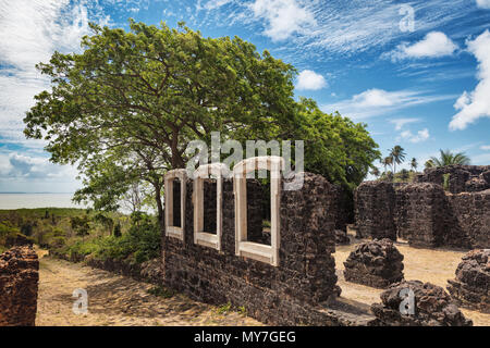 Ruines de bâtiment historique, São Pedro de Alcantara, Maranhao, Brésil Banque D'Images