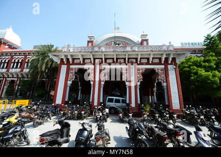 Le Chennai Egmore gare. Banque D'Images