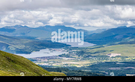 Vue de Fort William, une ville dans les Scottish Highland avec le Loch Linnhe, Ecosse, Royaume-Uni Banque D'Images