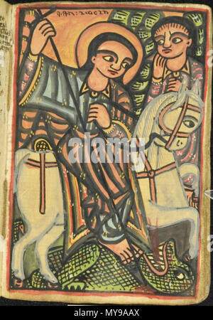 . Alwan - Codex manuscrit biblique éthiopien . 20e siècle. Inconnu 35 2 Codex Alwan biblique un manuscrit Éthiopien Banque D'Images
