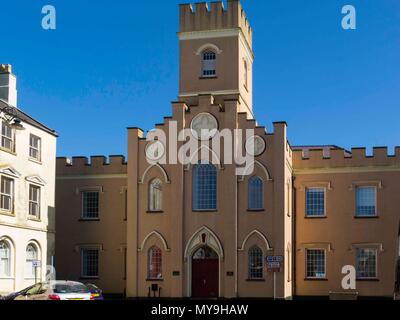 Old St Mary's Church ancienne paroisse et église de garnison Town Square Castletown Ile de Man Banque D'Images