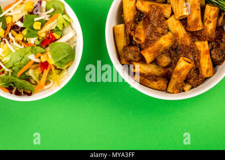 Style Italien Repas Viande Pâtes Ragu Banque D'Images