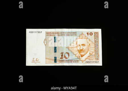 La Bosnie-et-Herzégovine Mark convertible note Banque D'Images