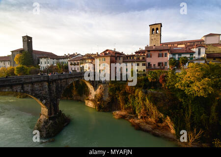 Une vue de Cividale del Friuli, célèbre cité médiévale, classée au Patrimoine Mondial de l'Unesco Banque D'Images