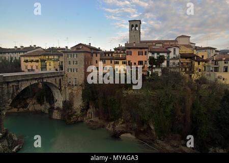 Une vue de Cividale del Friuli, célèbre cité médiévale, classée au Patrimoine Mondial de l'Unesco Banque D'Images