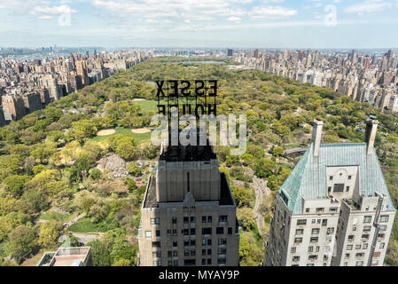 'Cityscape de Central Park à New York City, USA' Banque D'Images