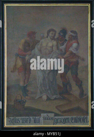 . Deutsch : Bild aus der dans Passionsfolge Erlenbach-Binswangen au St Michael . peinture : xixe siècle, photo : 2012. n.n., 19e siècle peinture 75 Binswangen-stmichael2012-02 Banque D'Images