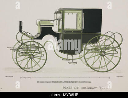 . L'impression. L'un d'une série de dessins pour divers types de transports à chevaux par J & C Cooper publié dans le grands carrossiers et charrons' Art Journal. 1903. 88 anonyme 848, c 1903 Banque D'Images