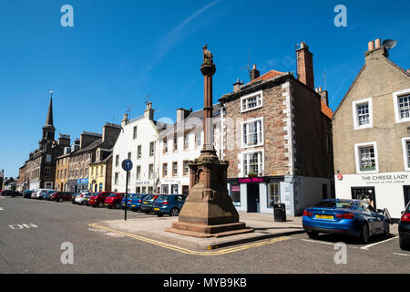 Vue de la Grand-rue et Mercat dans Haddington , East Lothian, Scotland, UK Banque D'Images