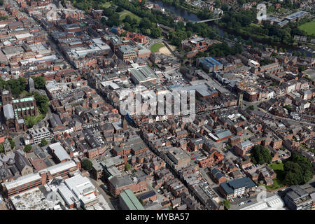 Vue aérienne de Chester, Cheshire, Royaume-Uni Banque D'Images