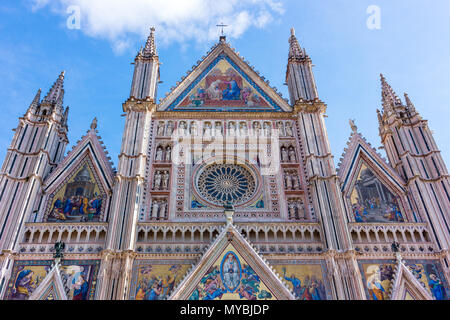 Duomo di Orvieto en Ombrie, Italie centrale Banque D'Images