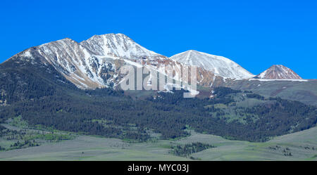 Panorama de lima peaks et contreforts près de liima, Montana Banque D'Images