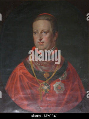 . Anglais : peintures de l'archevêque d'Olomouc Jan Rudolf dans la cathédrale Saint Venceslas à Olomouc (République tchèque). Čeština : olomoucký arcibiskup Rudolf Jan - obraz v katedrále sv. Václava v Olomouci. Le 10 septembre 2006. Photo : Michal Maňas malacologue et wikipedian tchèque Description Lieu de la naissance de la République tchèque Jan Rudolf 464 Banque D'Images