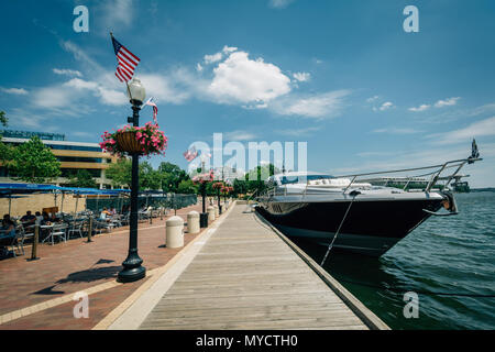 La rivière Potomac waterfront à Georgetown, Washington, DC Banque D'Images