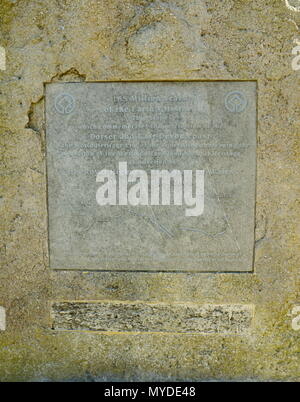 Site du patrimoine de Lulworth Cove,plaque,Dorset Banque D'Images